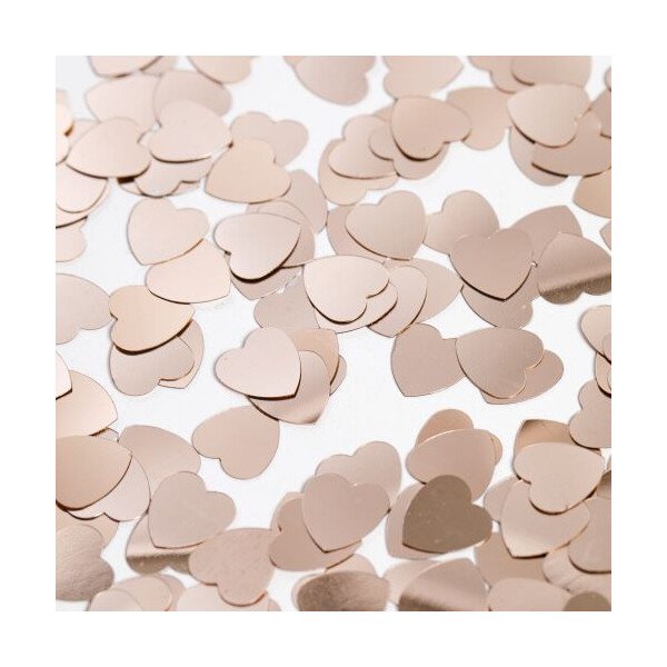 Konfetti Herzen - Rosegold - 14 Gr.