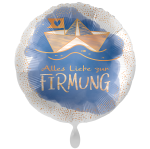 Ballongruß:  Alles Liebe zur Firmung - Segelboot, - 35 cm
