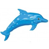 Folienballon Delfin - Blau - 80 cm