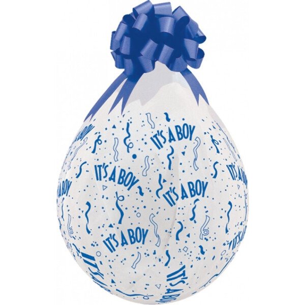 It`s a boy Verpackungsballon -  transparent - Qualatex - 45 cm