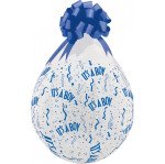 It`s a boy Verpackungsballon -  transparent - Qualatex - 45 cm
