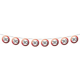 Girlande 30 - Verkerhsschilder - 12 Meter