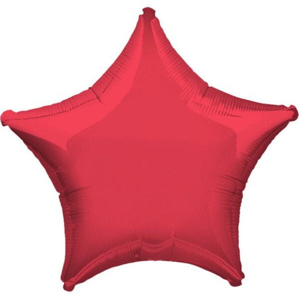 Ballongruß: Stern Rot - 35 cm