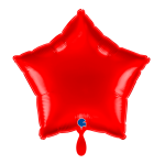 Ballongruß: Stern Rot - 35 cm