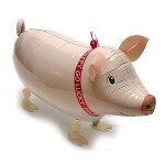 Folienballon Airwalker Schwein -  62 cm