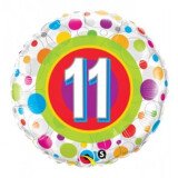 Folienballon 11 - Bunt - 45 cm
