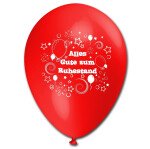 10 Ballons Ruhestand - bunt gemischt - 30 cm