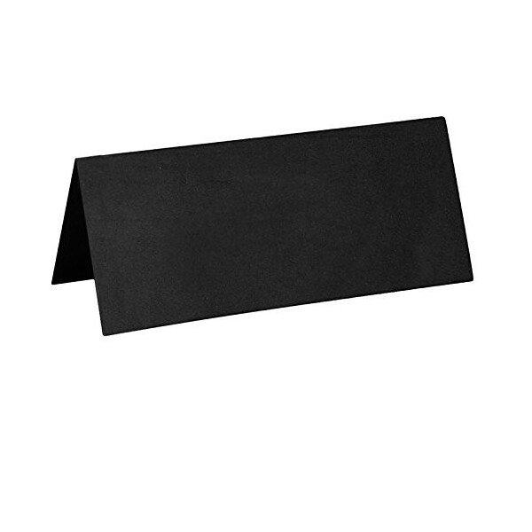 Tischkarten Schwarz - 3 x 7 cm - 10 St.