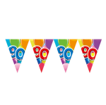 Wimpelkette 90 - Bunt - 10 Meter