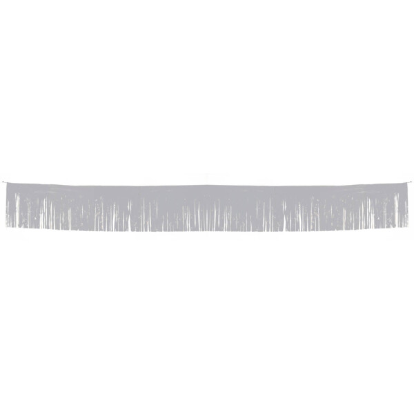 Fransengirlande Silber - 34 cm x 6 Meter