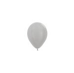 Mini Metallic Ballons Silber - 13 cm - 50 St.