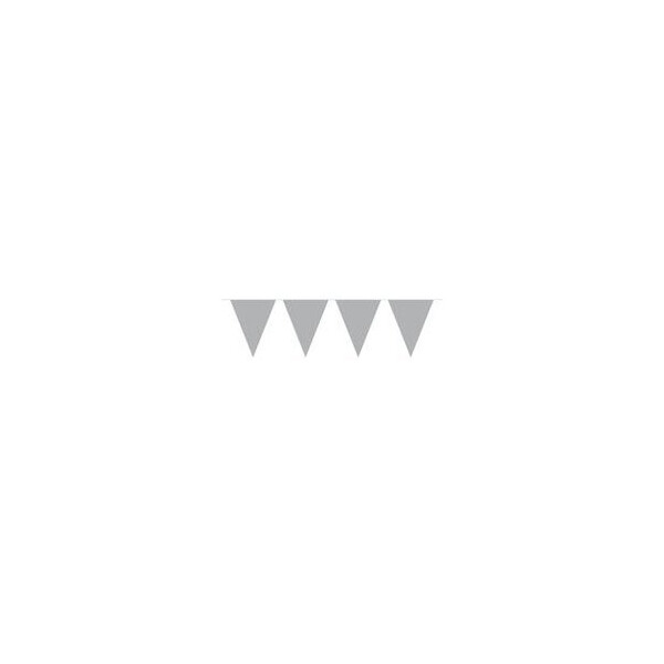 Wimpelkette Silber - 10 Meter
