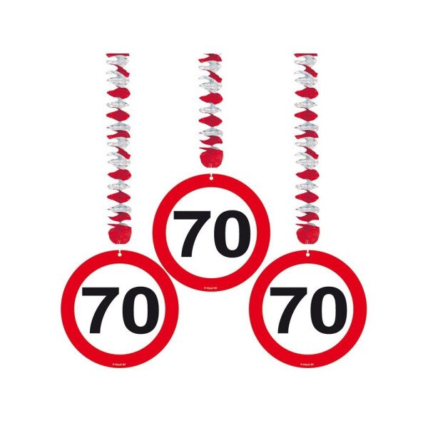 Rotorspiralen 70 -  Verkehrsschild -  3 St.