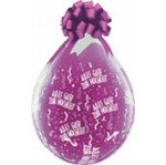 Alles Gute zur Hochzeit Verpackungsballon -  transparent - Qualatex - 45 cm