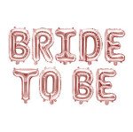 Folienballons Bride to be - Rosegold - 340 x 35 cm