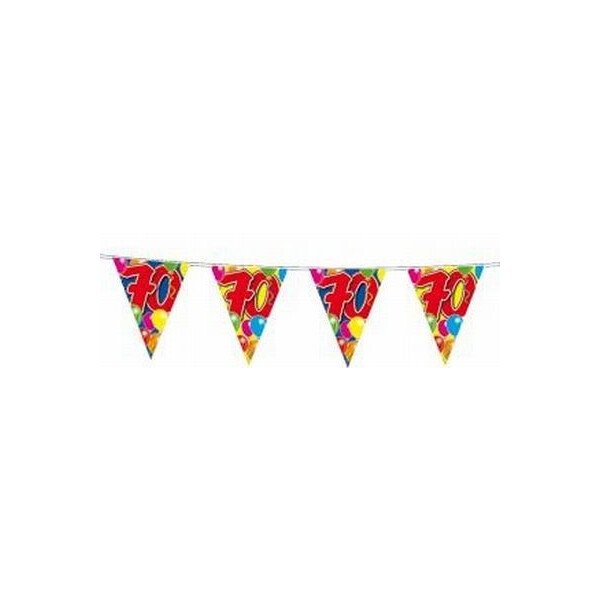 Wimpelkette 70 - bunte Ballons - 10 Meter
