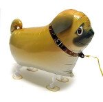 Folienballon Airwalker Mops - 55 cm