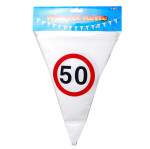 Wimpelkette 50 - Verkehrsschilder - 10 Meter