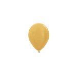 Mini Metallic Ballons Gold - 13 cm - 50 St.