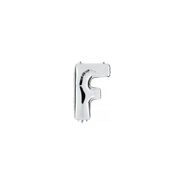 Folienballon Buchstabe F - Silber - 100 cm