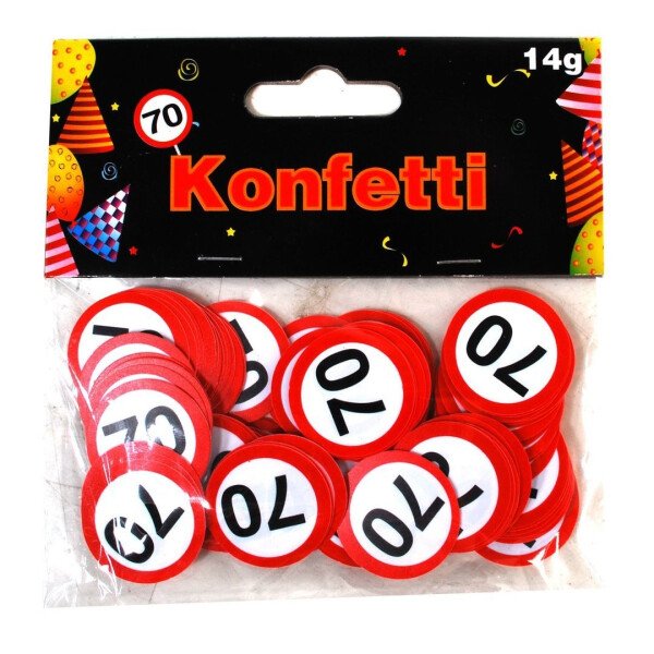 Konfetti 70 - Verkehrsschild - 14 Gr.