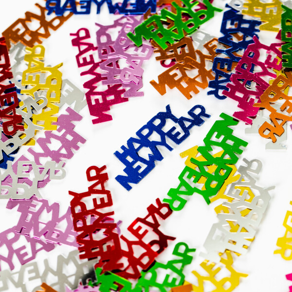 Konfetti Happy New Year - Bunt - 14 Gr.