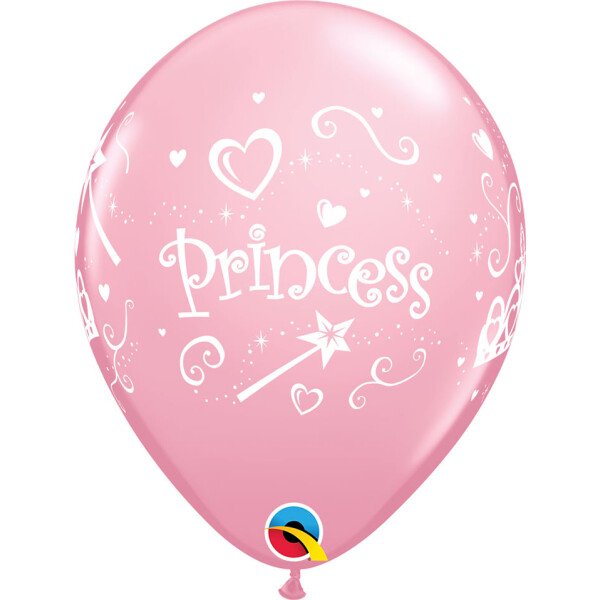 6 Ballons Princess - Rosa - 30 cm