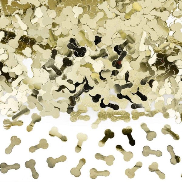 Konfetti Willy Penis - Gold - 30 Gr.