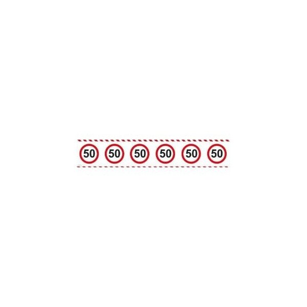Absperrband 50 - Verkehrsschilder - 15 Meter