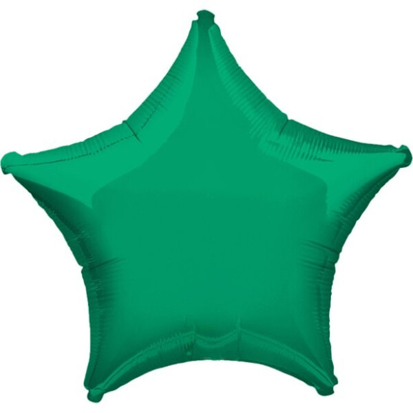 Ballongruß: Stern Grün - 35 cm