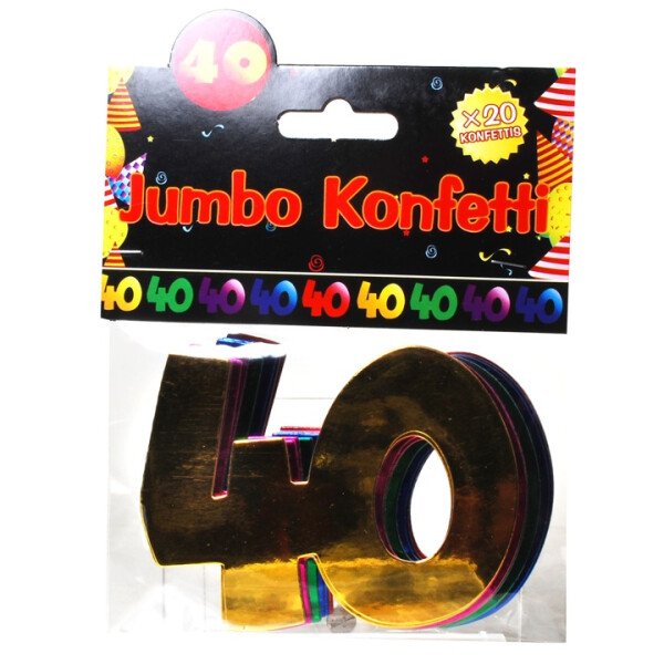 XL Konfetti 40 - Bunt - 10 cm - 20 St.