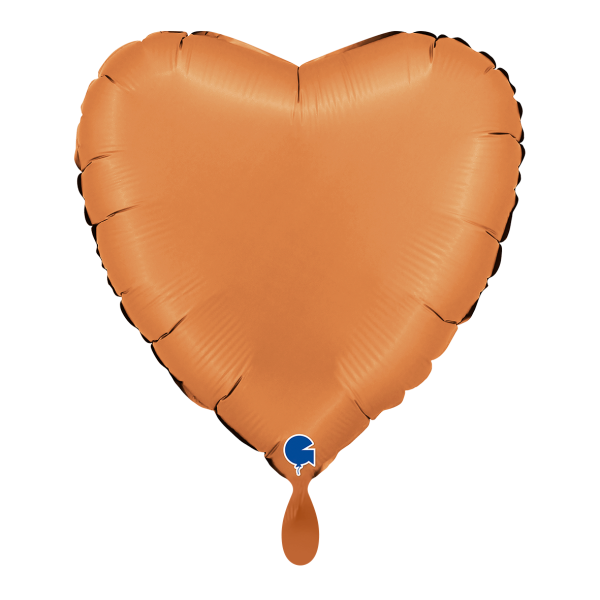 Folienballon Herzballon Caramel - Satin - 45 cm