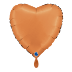 Folienballon Herzballon Caramel - Satin - 45 cm