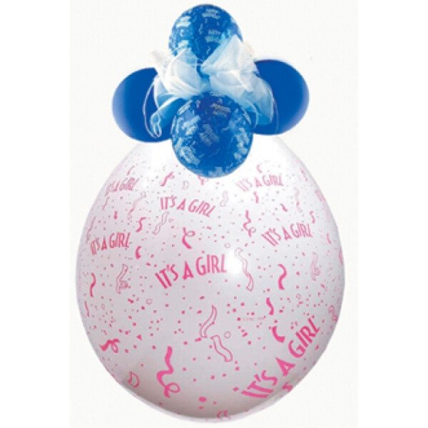 It`s a girl Verpackungsballon -  transparent - Qualatex - 45 cm