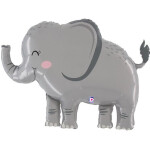 Ballongruß XL: lächelnder Elefant - 100 cm