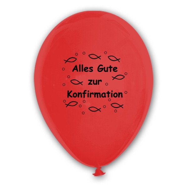 10 Ballons Konfirmation - Bunt - 30 cm