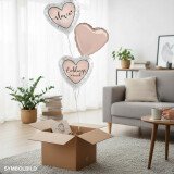 Ballongruß Strauß: Glossy Herz Love &...