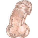Pappteller Willy Penis - 26,5 x 15,5 cm - 6 St.