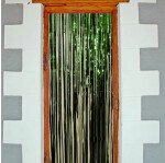 Backdrop Fransenvorhang Türvorhang - Grün - 1 x 2 Meter