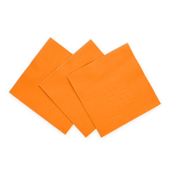 Servietten Orange - 33 x 33 cm - 20 St.