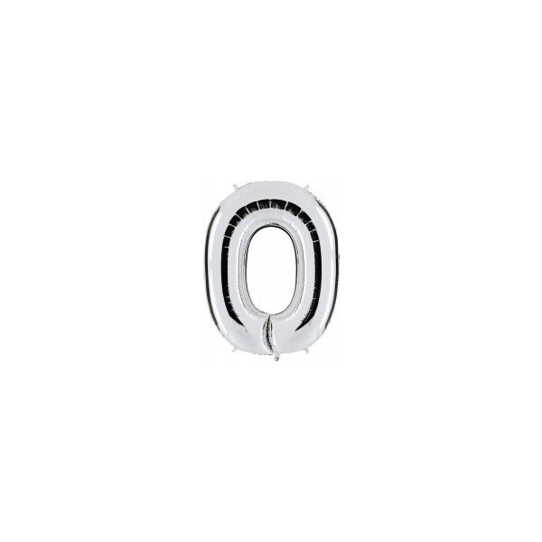 Folienballon Buchstabe O - Silber - 100 cm