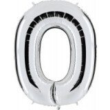 Folienballon Buchstabe O - Silber - 100 cm