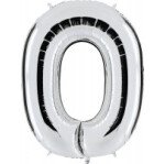 Folienballon Buchstabe O - Silber - 100 cm