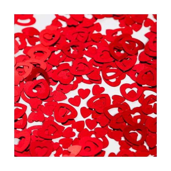 Konfetti Herzen Offen - Rot - 15 Gr.