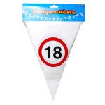 Wimpelkette 18 - Verkehrsschilder - 10 Meter