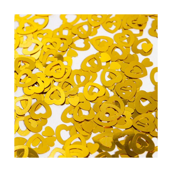 Konfetti Herzen Offen - Gold - 14 Gr.