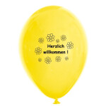 10 Ballons Herzlich Willkommen - Bunt - 30 cm