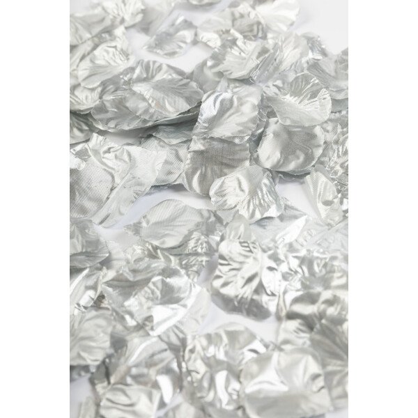 Rosenblätter Silber - 144 Stück