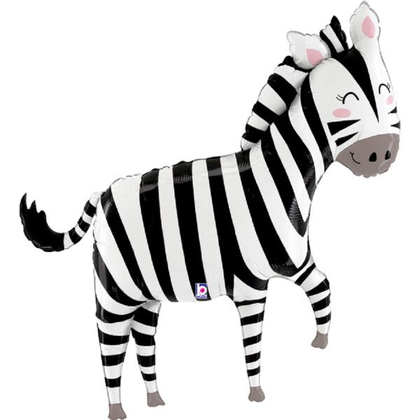 Folienballon Zebra -  127 cm