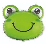 Ballongruß XL: Frosch Kopf - 55 cm